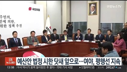 예산안 처리 법정 시한 닷새 앞…평행선 달리는 여야