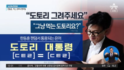 한동훈 팬덤서 통용되는 도토리…‘대통령’ 지칭하는 은어