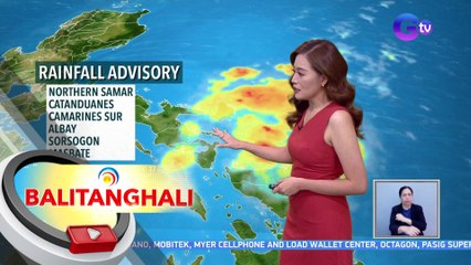 Ilang bahagi ng Bicol Region at Visayas, nasa ilalim ng rainfall advisory | BT
