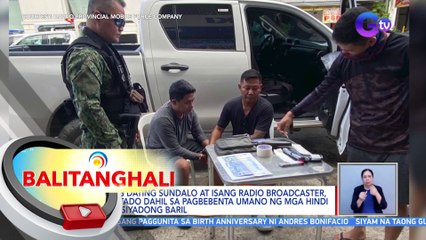 Isang dating sundalo at isang radio broadcaster, arestado dahil sa pagbebenta umano ng mga hindi lisensiyadong baril | BT