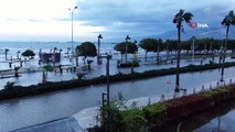 İskenderun Körfezi'nde deprem sonrası çökme: Denizle kara birleşti