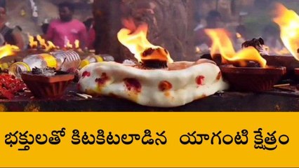 నంద్యాల జిల్లా: కిటకిటలాడిన యాగంటి క్షేత్రం