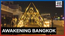 Illuminated art installations light up Bangkok's old town