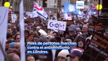 Manifestaciones en Europa a favor de Israel y del pueblo palestino