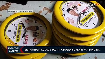 Berkah Pemilu 2024 Bagi Produsen Suvenir Jam Dinding