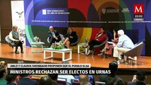 Ministros rechazan elección en urnas y aguardan nombramiento del relevo de Arturo Zaldívar