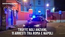 Truffe agli anziani, 11 arresti tra Roma e Napoli: il video