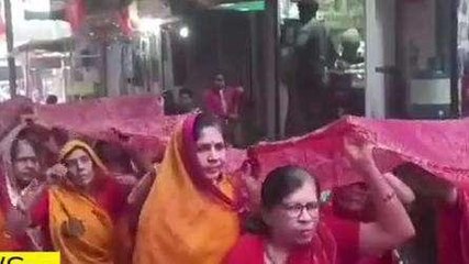 राजगढ़:पहली बार निकाली चुनर यात्रा, लगाए नदी के घाट पर 11000 दीपक