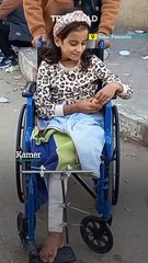 Palestinian girl who lost her leg in Israeli attack dreams of returning home