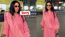 Rupali Ganguly Looking so Gorgeous In Ethnic wear When She Spotted at Airport