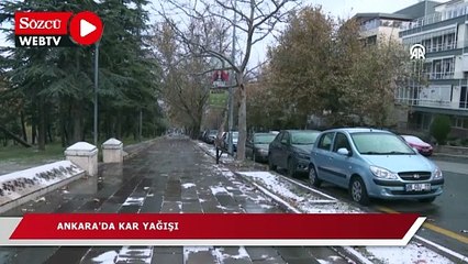 Başkentte kar yağışı