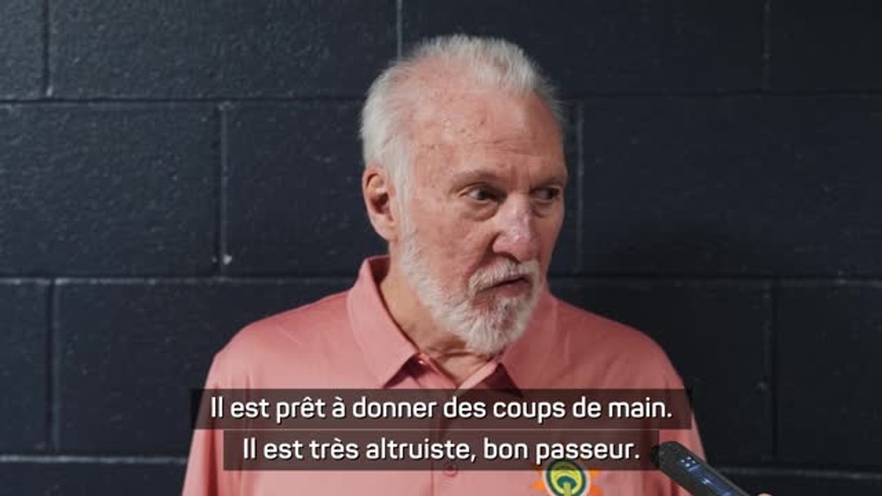 Spurs - Popovich voit les progrès de Wembanyama et va le faire jouer à deux postes