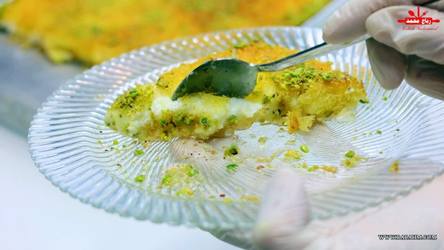 سر نجاح الكنافة بالقشطة لكل العائلة بكمية وفيرة بدون صبغة ناجحة ومضمونة %100‎ -‎ مع رباح محمد Kunafa with cream