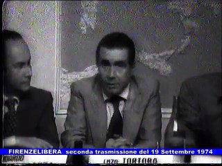 Download Video: FIRENZE LIBERA Seconda trasmissione 19 Settembre 1974. Enzo Tortora