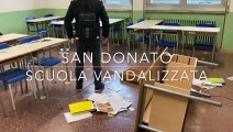 San Donato, vandali alla scuola media Galilei: le immagini delle aule devastate