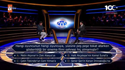 "Kenan İmirzalıoğlu" sorusunu Milyoner'e damga vurdu! Şaşırtan anlar...