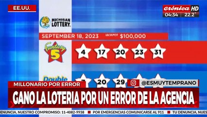 ¡Ganó la lotería por error y tendrá una recompensa de por vida! 🎉