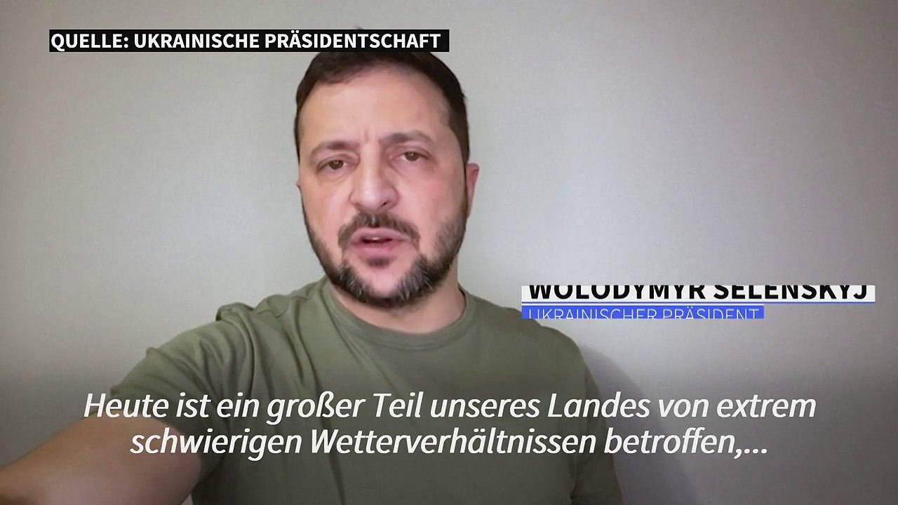 Ukraine: Hunderte Orte wegen Wintereinbruch ohne Strom