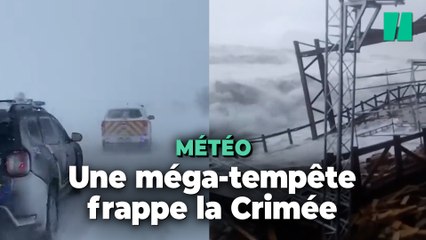 Download Video: En Russie, la « tempête du siècle » et ses vagues géantes frappe le sud du pays et l’Ukraine