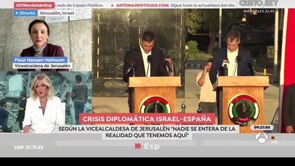 Vicealcaldesa de Jerusalén: "No sé para que vino Sánchez, se portó tan bien que hasta Hamás le dio las gracias"