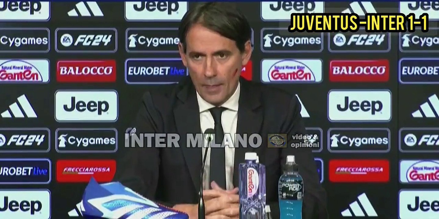 Juventus-Inter 1- 1 * Simone Inzaghi: bravi i ragazzi a non disunirsi dopo il gol subito e abbbiamo fatto un gran gol di fattura.