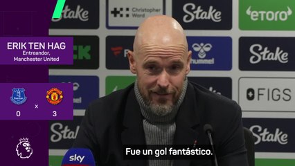 Ten Hag, sobre la chilena de Garnacho: "Es el gol de la temporada"