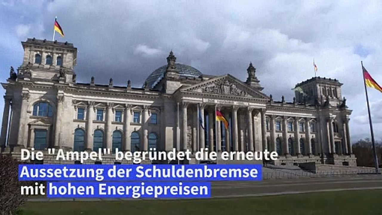 Schuldenbremse: Aussetzung soll mit Energiepreisen begründet werden
