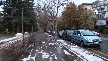 Başkentte kar yağışı kısa süreli etkili oldu