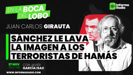 El apunte de Girauta: Sánchez le lava la imagen a los terroristas de Hamás