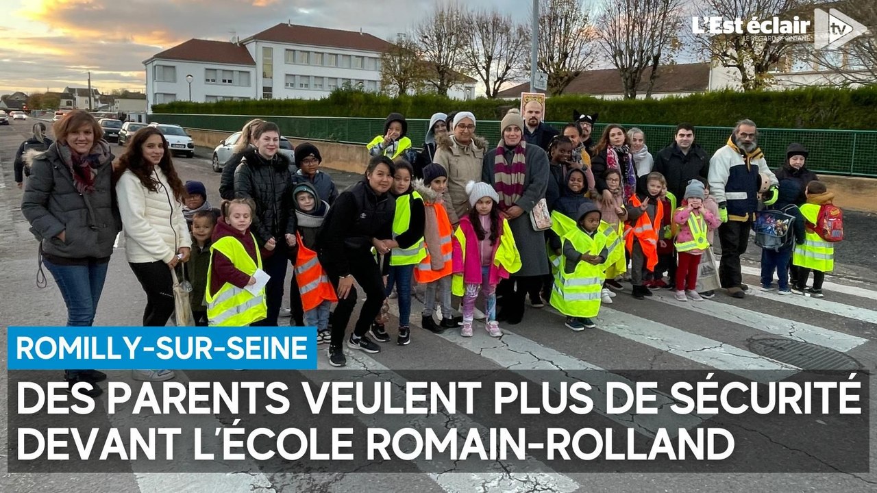 Des parents veulent plus de sécurité devant l’école Romain-Rolland de Romilly-sur-Seine
