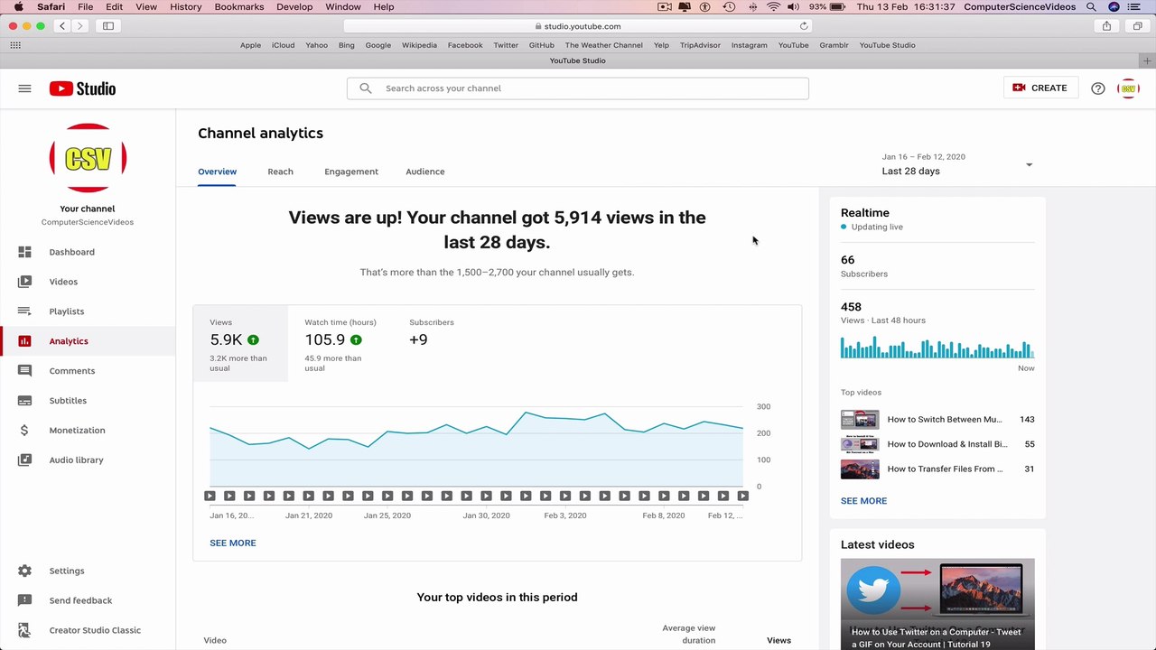 How to USE YouTube - Access Your YouTube Studio Analytics | Tutorial 6