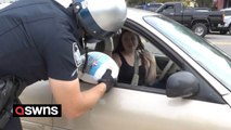 Police give motorists Thanksgiving surprise - by handing out free turkeys instead of tickets