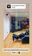 "Je lis vos commentaires de mon post d'hier", s'amuse l'ex d'Éric Abidal ce lundi matin