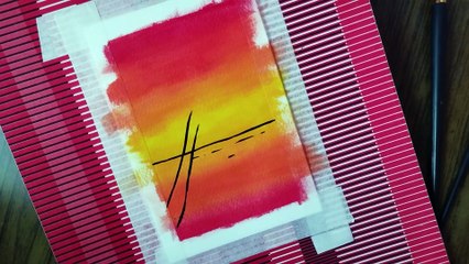 Simple Coconut Tree Painting Ideas | Easy Poster painting | Coconut Tree Drawing