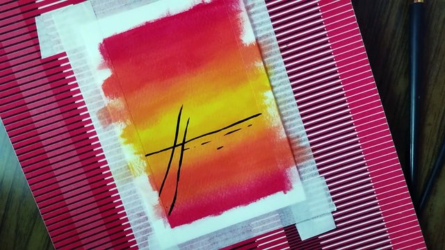 Simple Coconut Tree Painting Ideas | Easy Poster painting | Coconut Tree Drawing