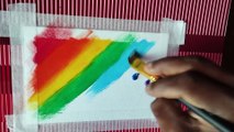 Rainbow Sky and Clouds Painting for Beginners | Step by Step | Acrylic Painting