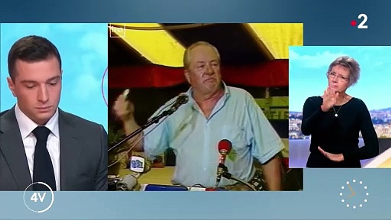 "Vous êtes tombé bien bas" : Jordan Bardella étrille Thomas Sotto dans "Télématin" après une question sur les propos antisémites de Jean-Marie Le Pen