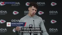 Chiefs - Mahomes content de ses coéquipiers qui font le travail quand Kelce est pris