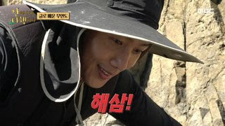 [HOT] Lee Sang-woo found sea cucumbers among the rocks on the seashore!, 안싸우면 다행이야 231127