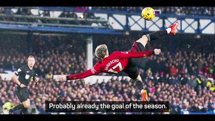 Garnacho joins Rooney and Ronaldo in overhead kick club