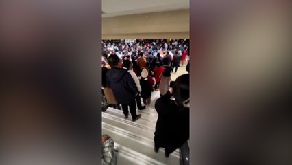 Hundreds pack waiting area at Chinese children’s hospital after surge in respiratory illness