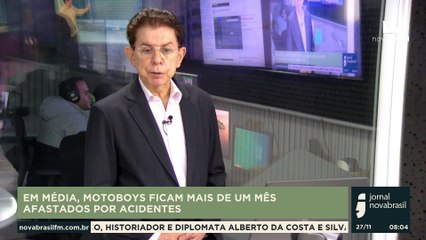 EM MÉDIA, MOTOBOYS FICAM MAIS DE UM MÊS AFASTADOS POR ACIDENTES