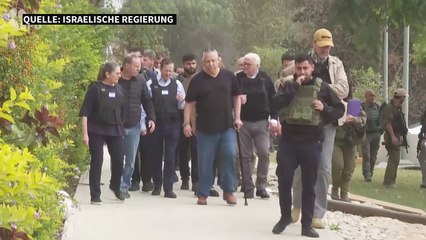 Steinmeier zeigt sich bei Besuch von zerstörtem Kibbuz bewegt