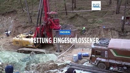 Tunnel-Drama in Indien: Rettung der 41 eingeschlossenen Arbeiter verzögert sich
