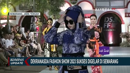 Penyanyi Andien Meramaikan Gelaran Dekranasda Semarang Fasion Festival 2023 di Kota Lama