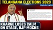 Telangana Elections: BJP Slams Mallikarjun Kharge: ‘Rubber Stamp President’ | Oneindia News