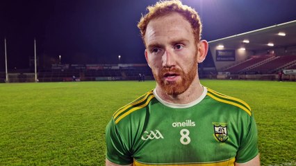 Glen midfielder Conor Glass gives his reaction to the Ulster semi-final victory over Naomh Conaill
