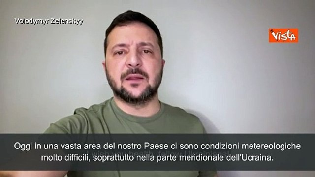 Guerra in Ukraina, Zelensky: Stiamo affrontando condizioni meteo avverse