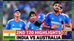 India Vs Australia 2nd T20 2023 | today t20 match full highlights