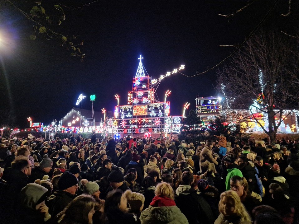 The light fantastic: The Tipping family Christmas display